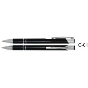 Długopis metalowy Cosmo - czarny C-01