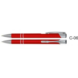 Długopis metalowy Cosmo - czerwony C-06