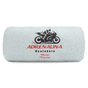 Duży Ręcznik 140x70 z haftem - ścigacz_adrenalina