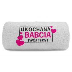 Haftowany ręcznik na prezent Dzień Babci 05